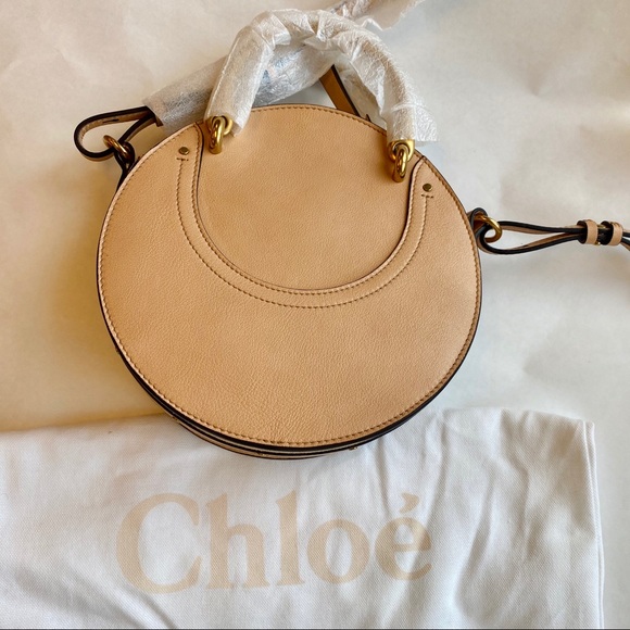 Chloe Small Pixie Round Bag in Biscuit Pink - Picture 9 of 16